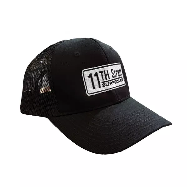 11th Street Surfboards Logo Men's Hat - Black