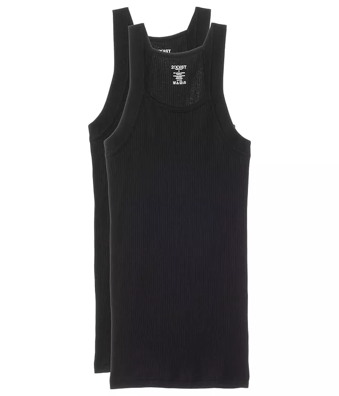 2(X)IST2-Pack ESSENTIAL Square-Cut TankMen's