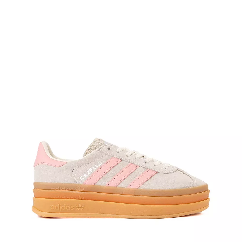 adidas Gazelle Bold Athletic Shoe - Big Kid - Alumina / Pink
