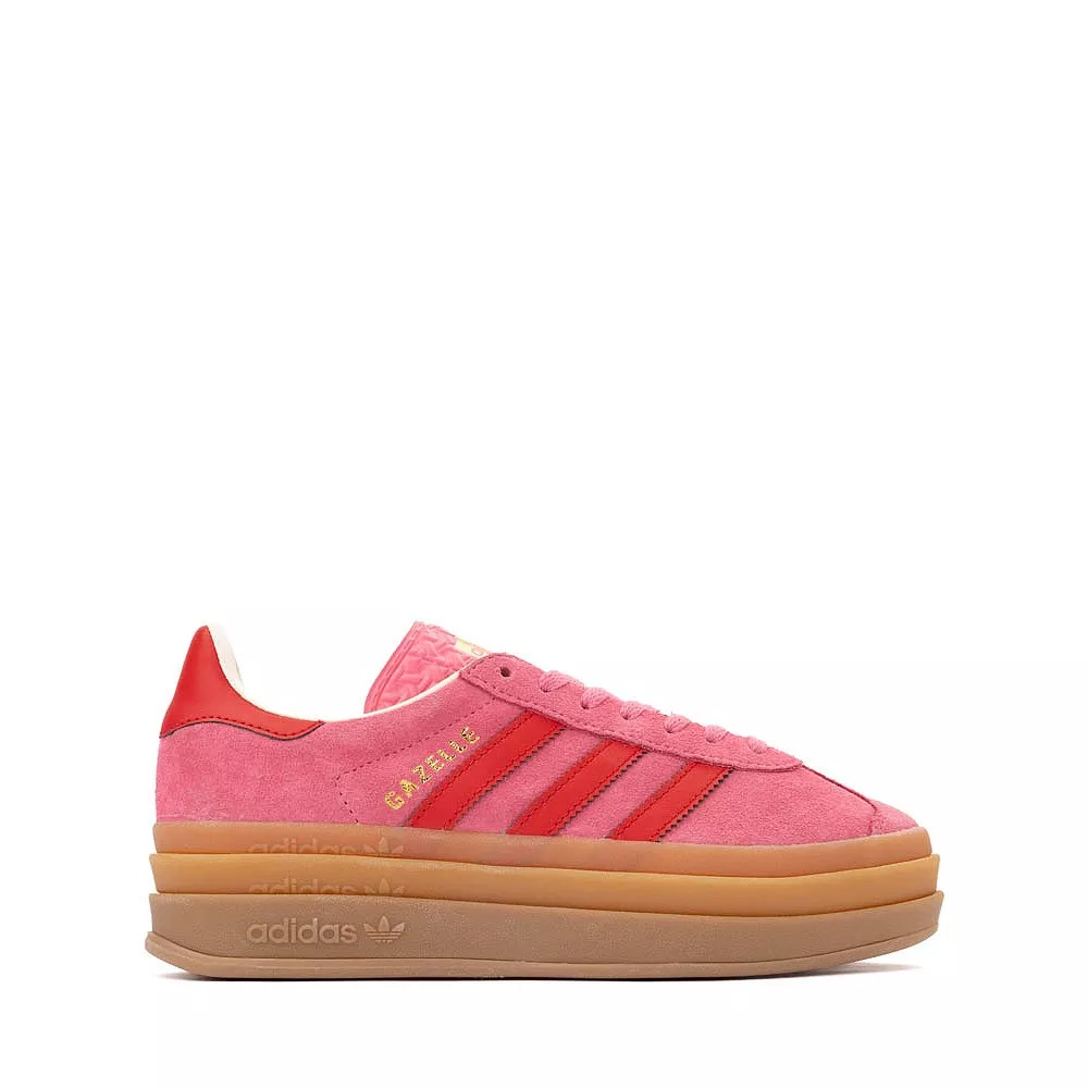adidas Gazelle Bold Athletic Shoe - Big Kid - Rose Tone / Better Scarlet / Cream White
