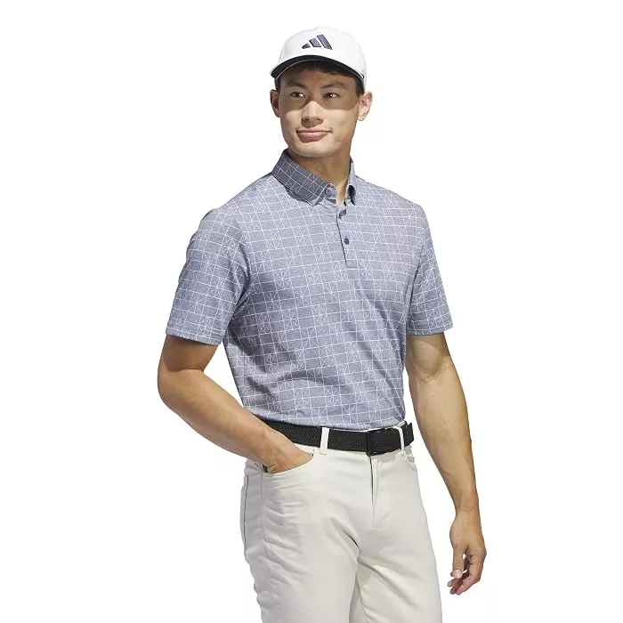 adidas GolfGo-To Printed Short Sleeve PoloMen's