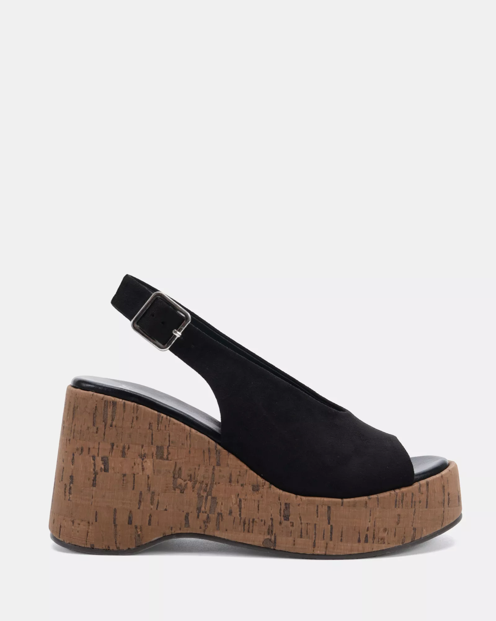 BELIEF BLACK Wedge Sandals