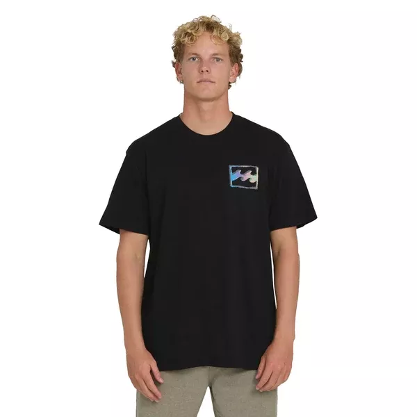 Billabong Crayon Wave Premium Knit S/S T-Shirt - Black