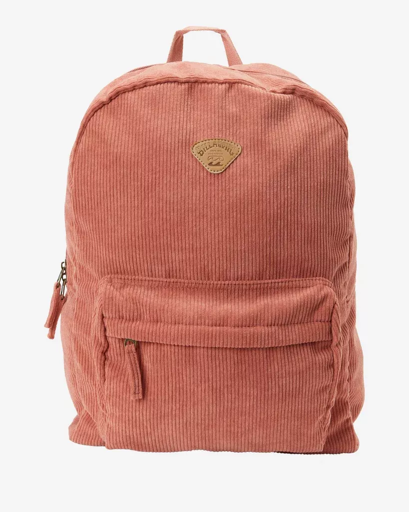 Billabong Schools Out Cord Backpack-Rose Dawn