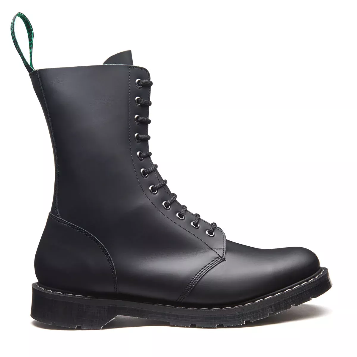 Black Greasy 11 Eye Astronaut Boot