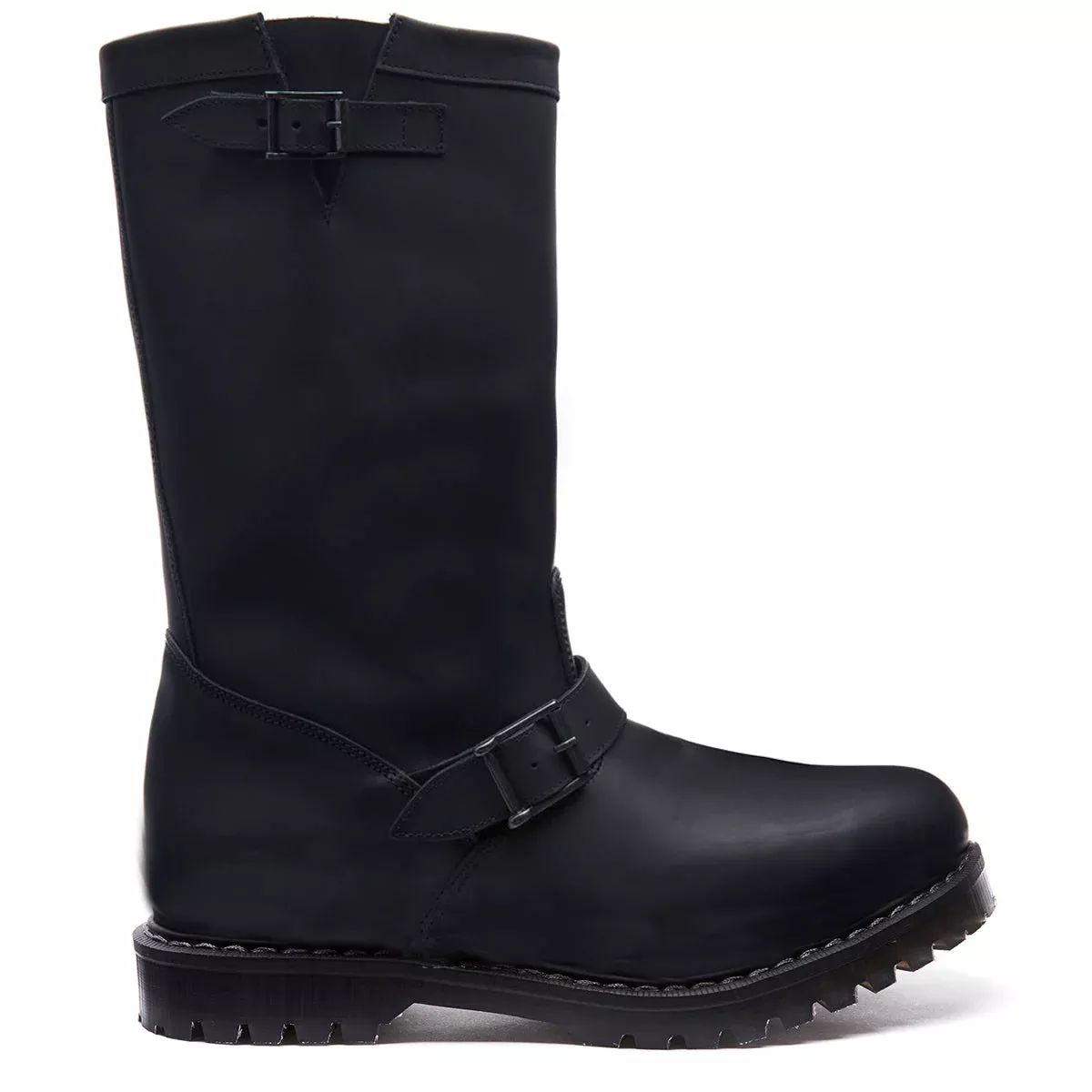 Black Greasy Biker Boot