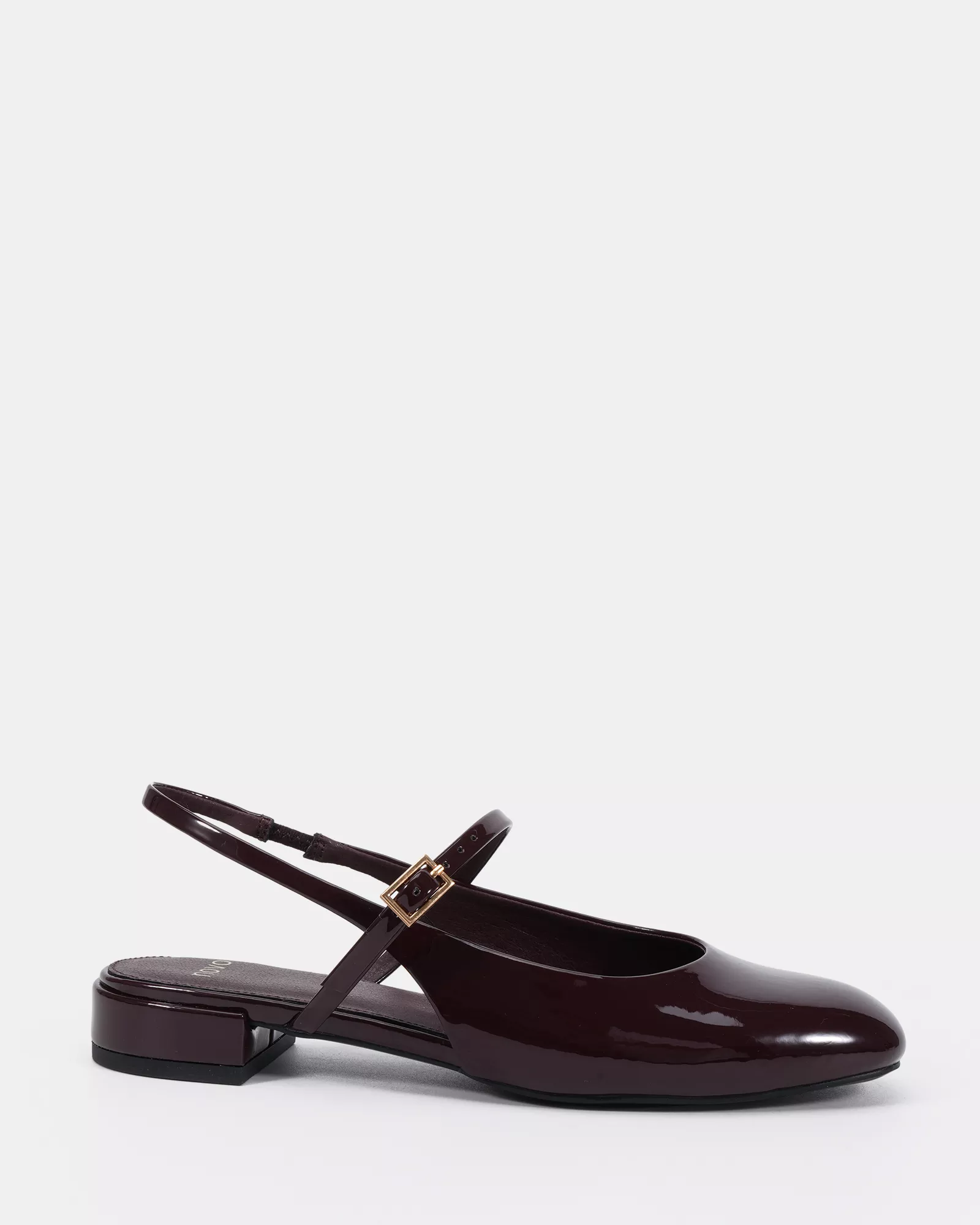 CAPABLE ESPRESSO PATENT Ballet Flats