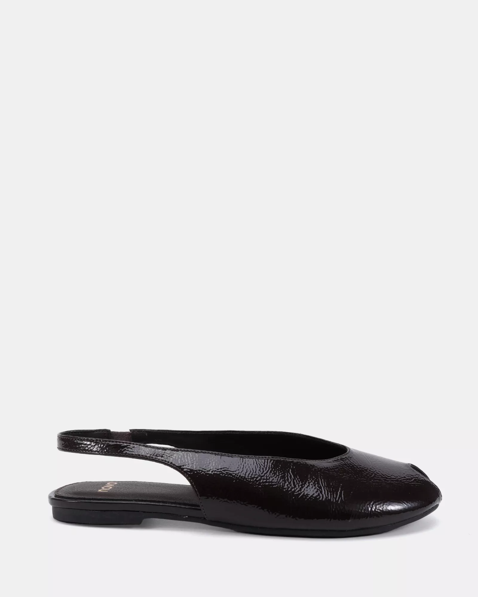 CHADWICK ESPRESSO CRINKLE PATENT Ballet Flats