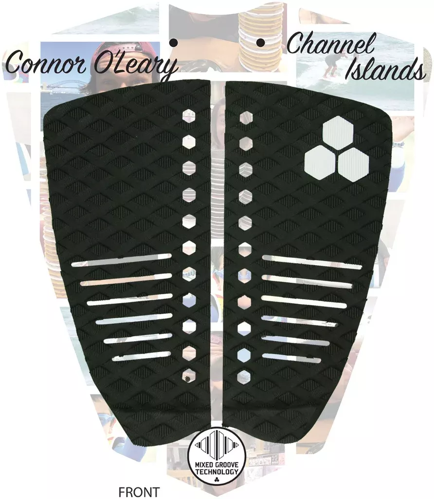 Channel Islands Mixed Groove Flat Traction Pad-Black