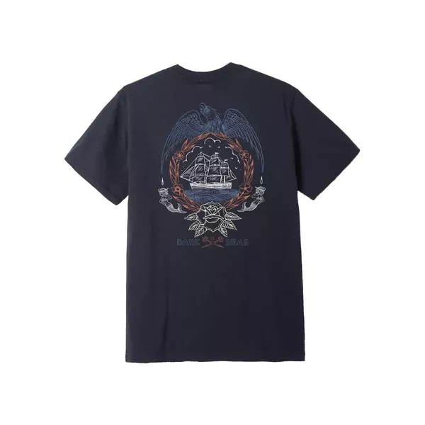 Dark Seas Armada Men's S/S T-Shirt - Heather Navy