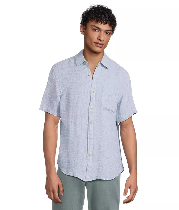 FahertyShort Sleeve Palma Linen ShirtMen's