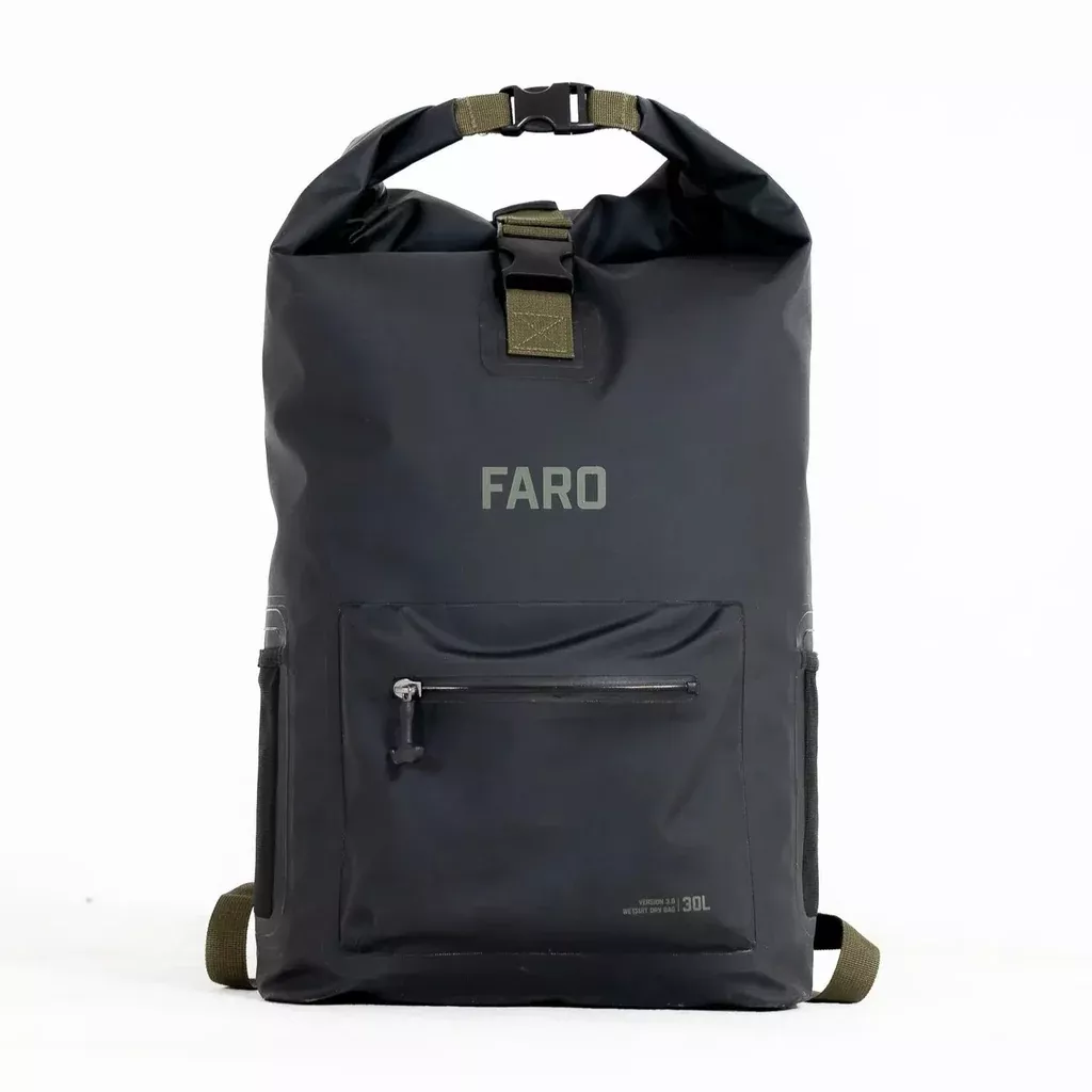 FARO Wetsuit 30L Dry Backpack-Black/Olive