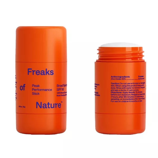 Freaks Of Nature Peak Performance SPF50 .7oz Sun Stick Mineral Sunscreen