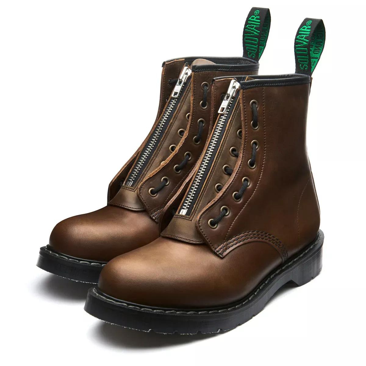 Gaucho Crazy Horse 8 Eye Derby Boot & Zip Guard