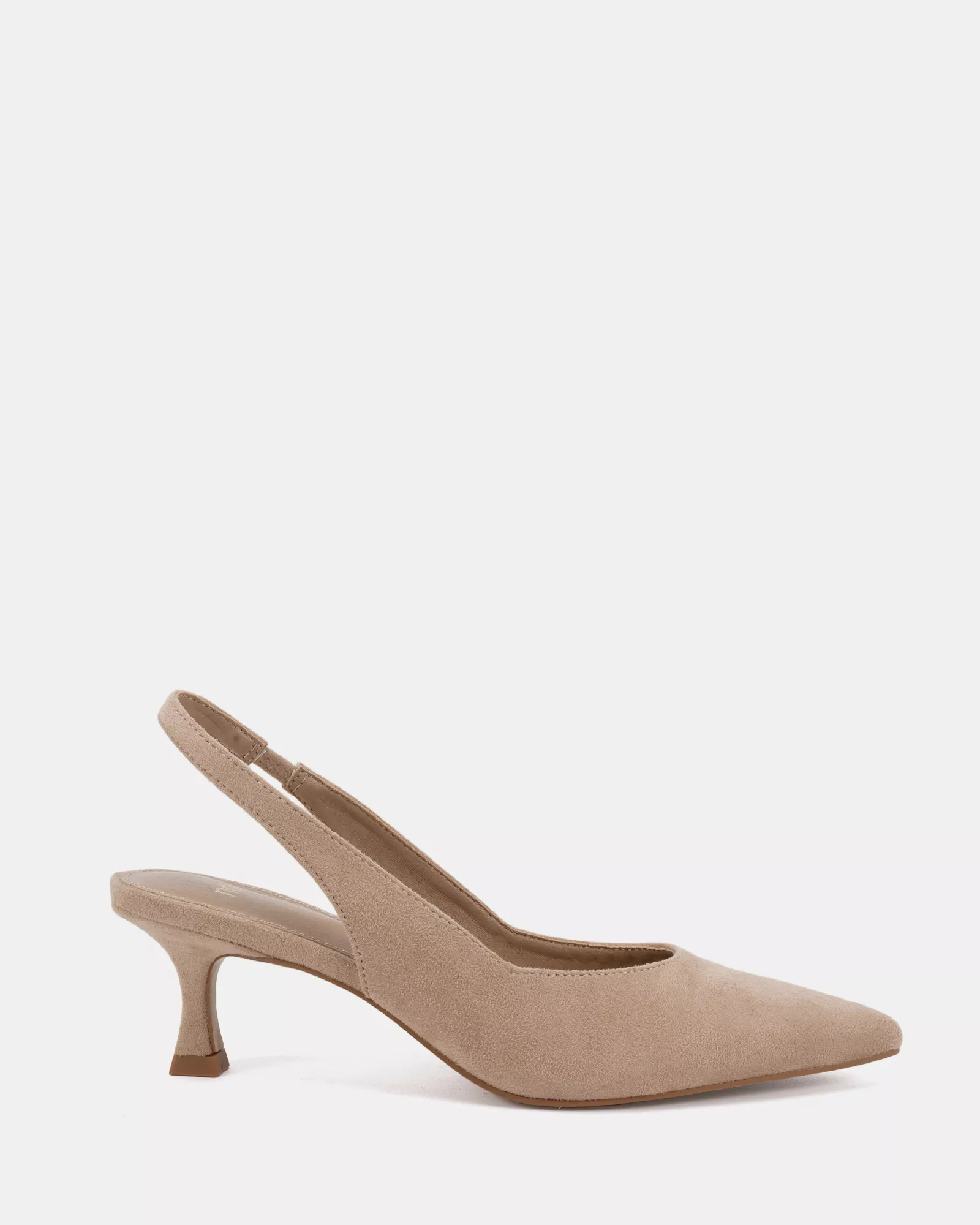IDINNA Neutral Suede Low Heels