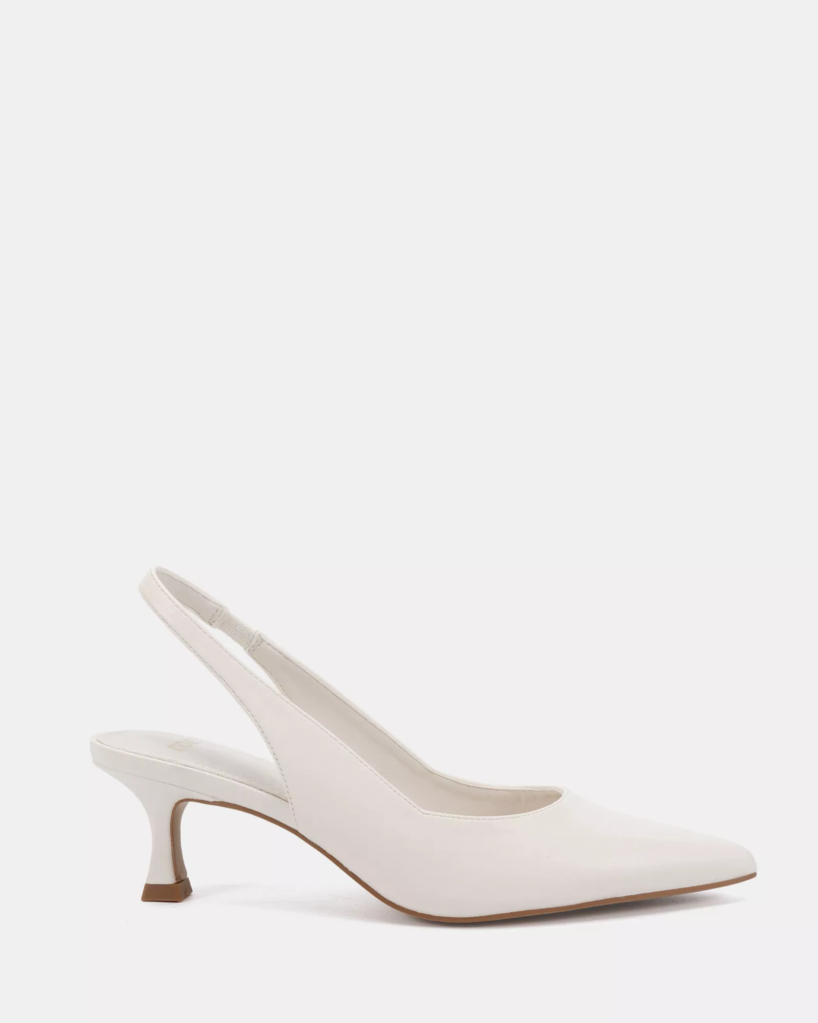 IDINNA White Smooth Low Heels
