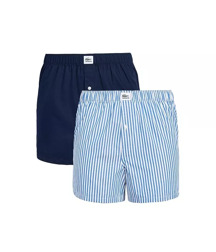 Lacoste2-Pack Cotton Poplin BoxersMen's