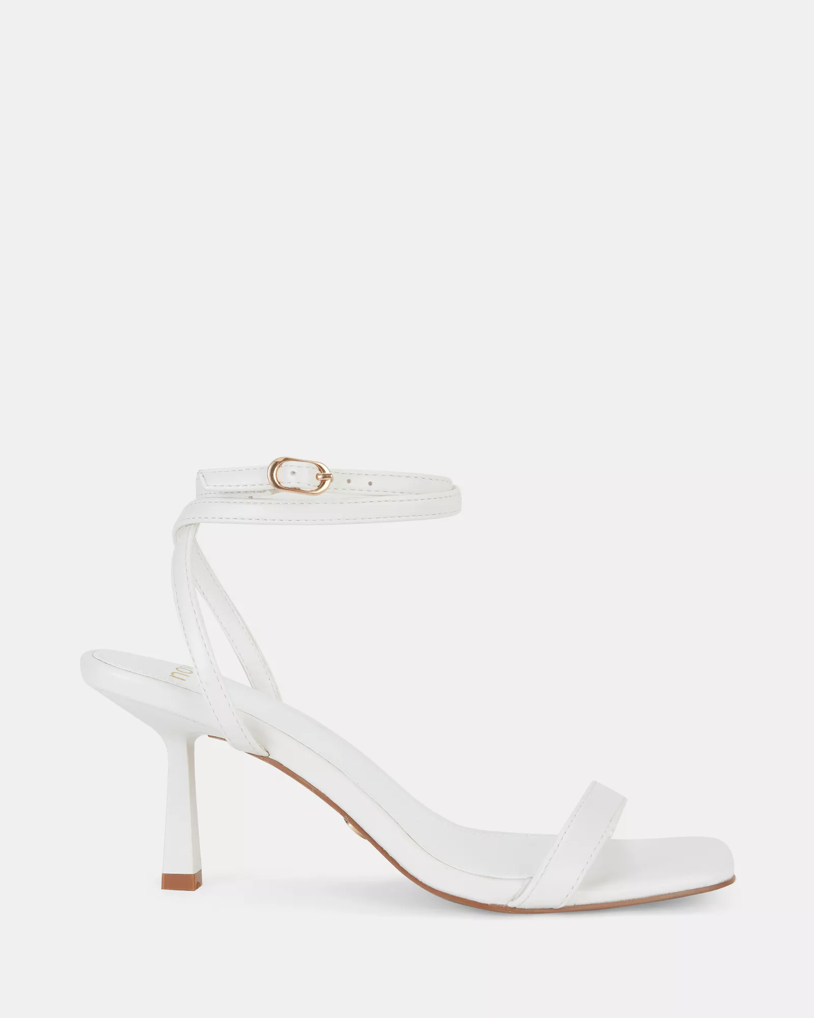 LAKER WHITE Open Toe Heels
