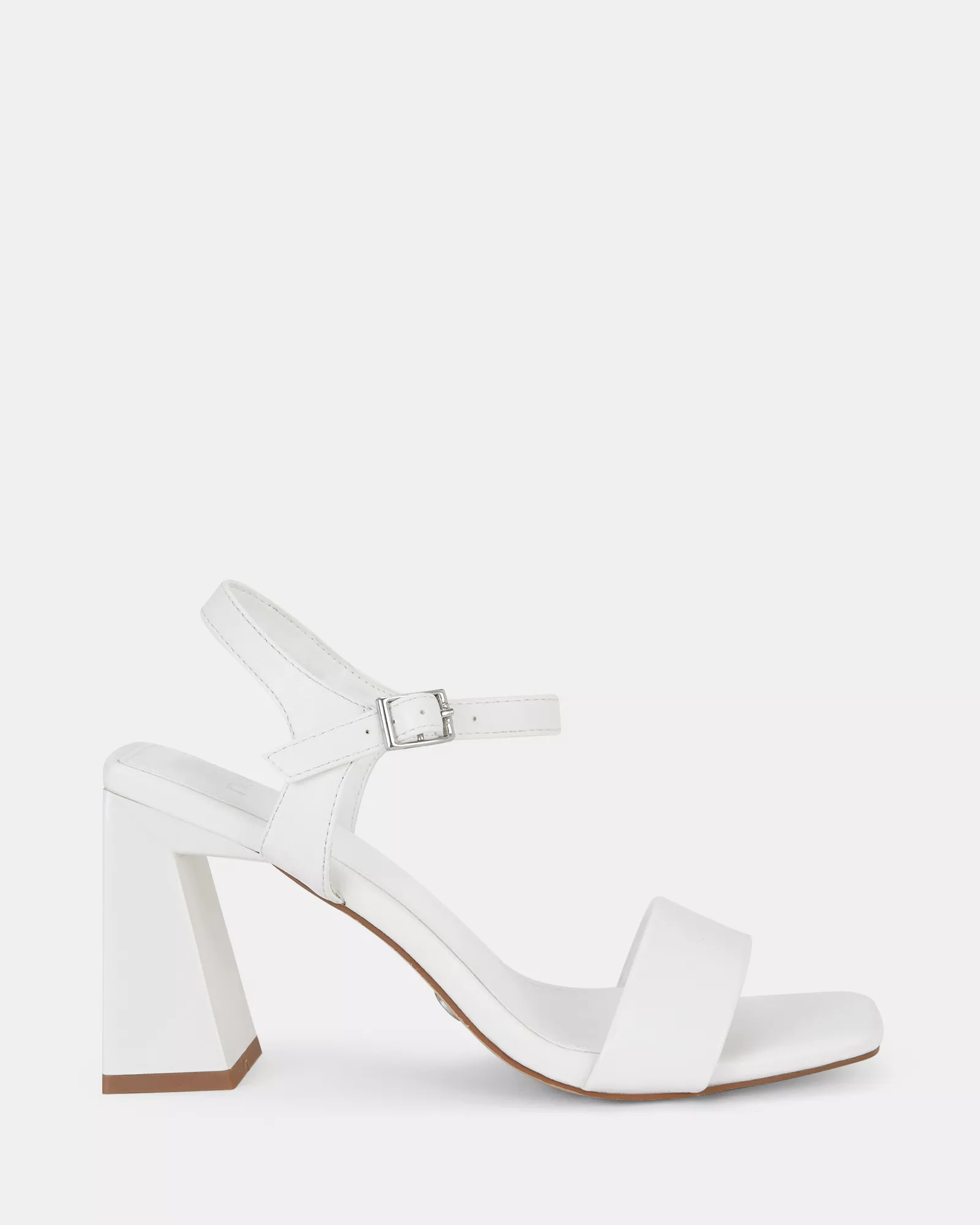 LITZY WHITE Open Toe Heels