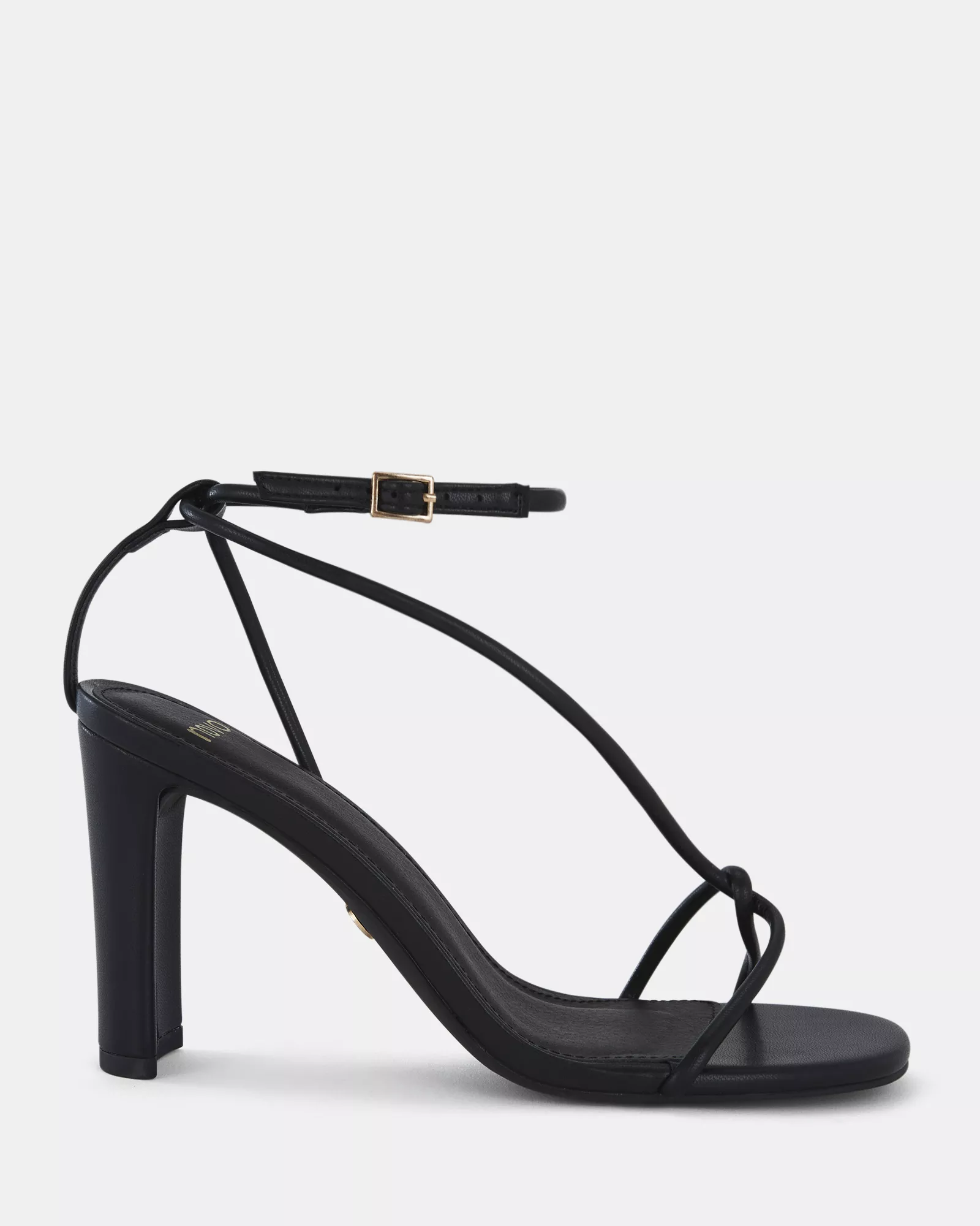 MACERATA BLACK Open Toe Heels