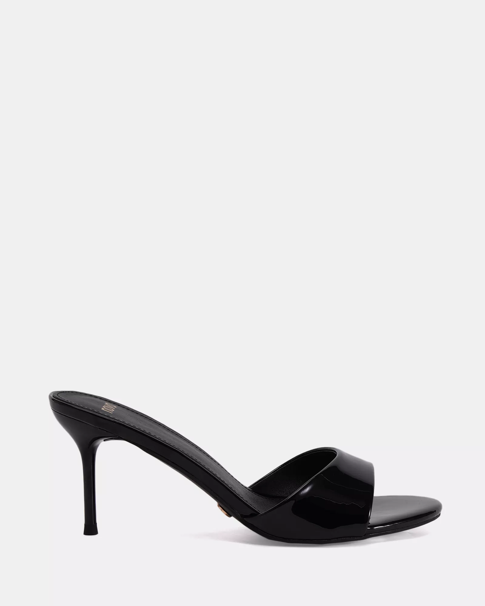 MALAN Black Patent Mules