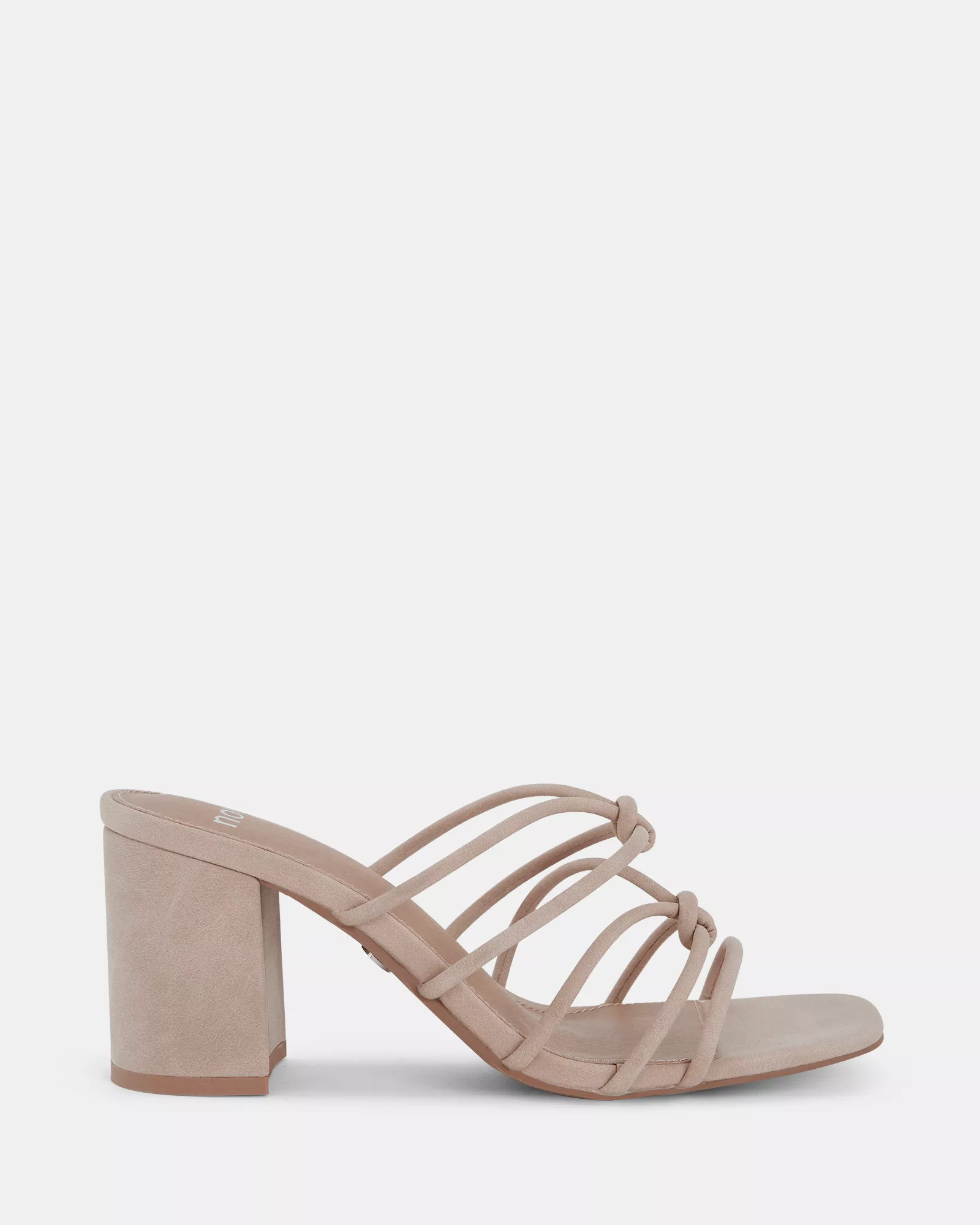 MODENA NUDE Open Toe Heels