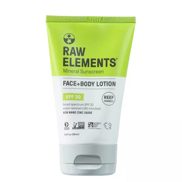 Raw Elements Face & Body Sunscreen Lotion - SPF 30