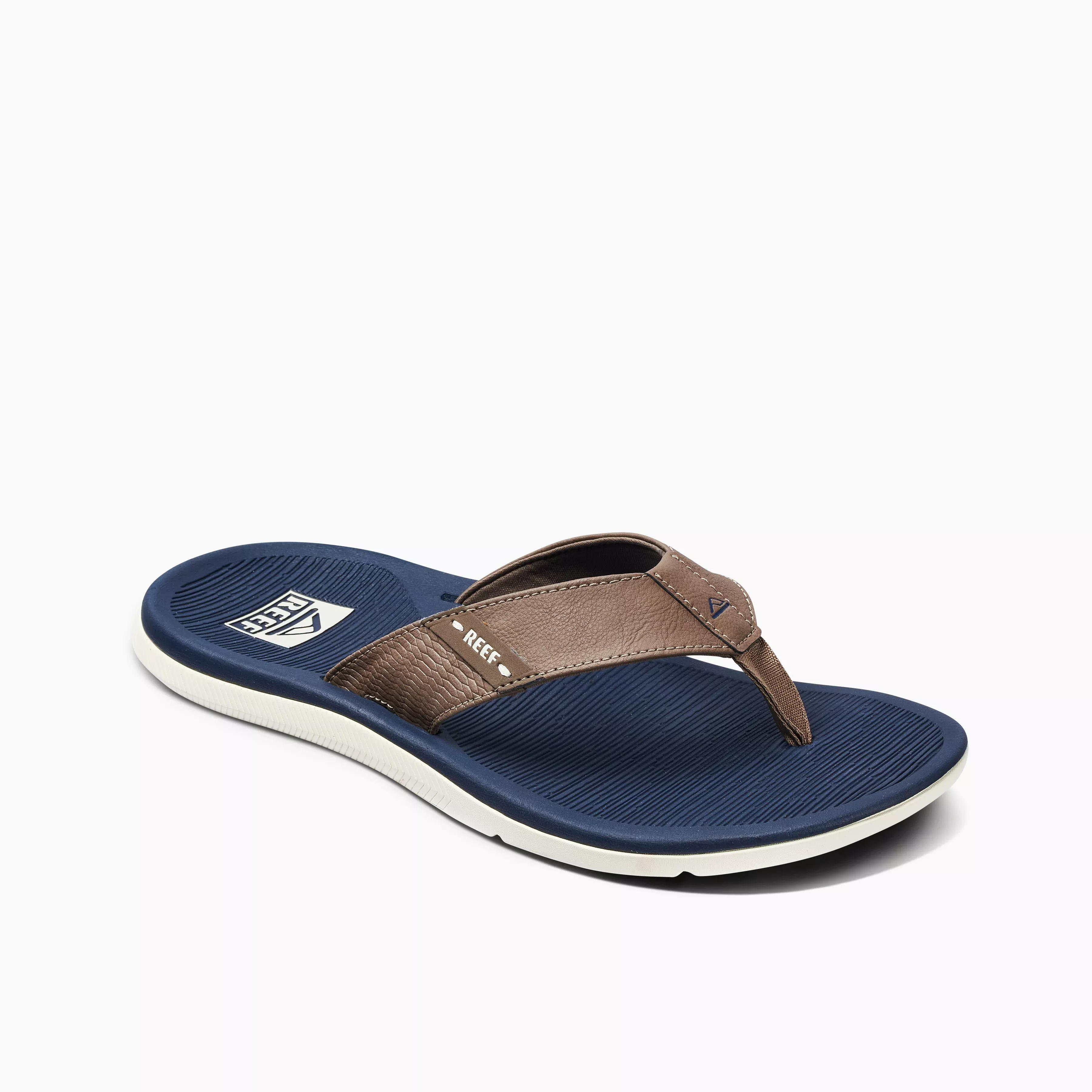 Reef Santa Ana Mens Sandals - Navy & Khaki