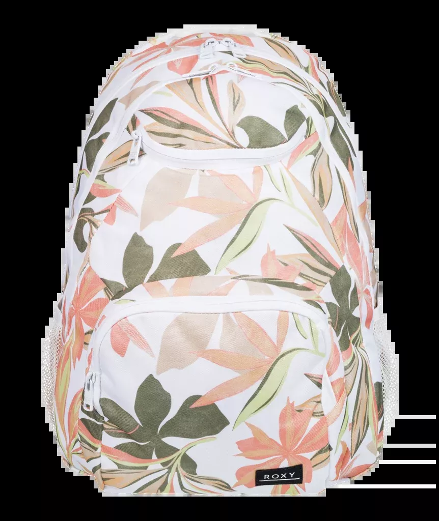 Roxy Shadow Swell Printed Backpack-Bright White