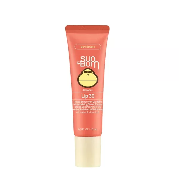Sun Bum SPF30 Moisturizing .5oz Tinted Lip Balm Sunscreen - Sunset Cove