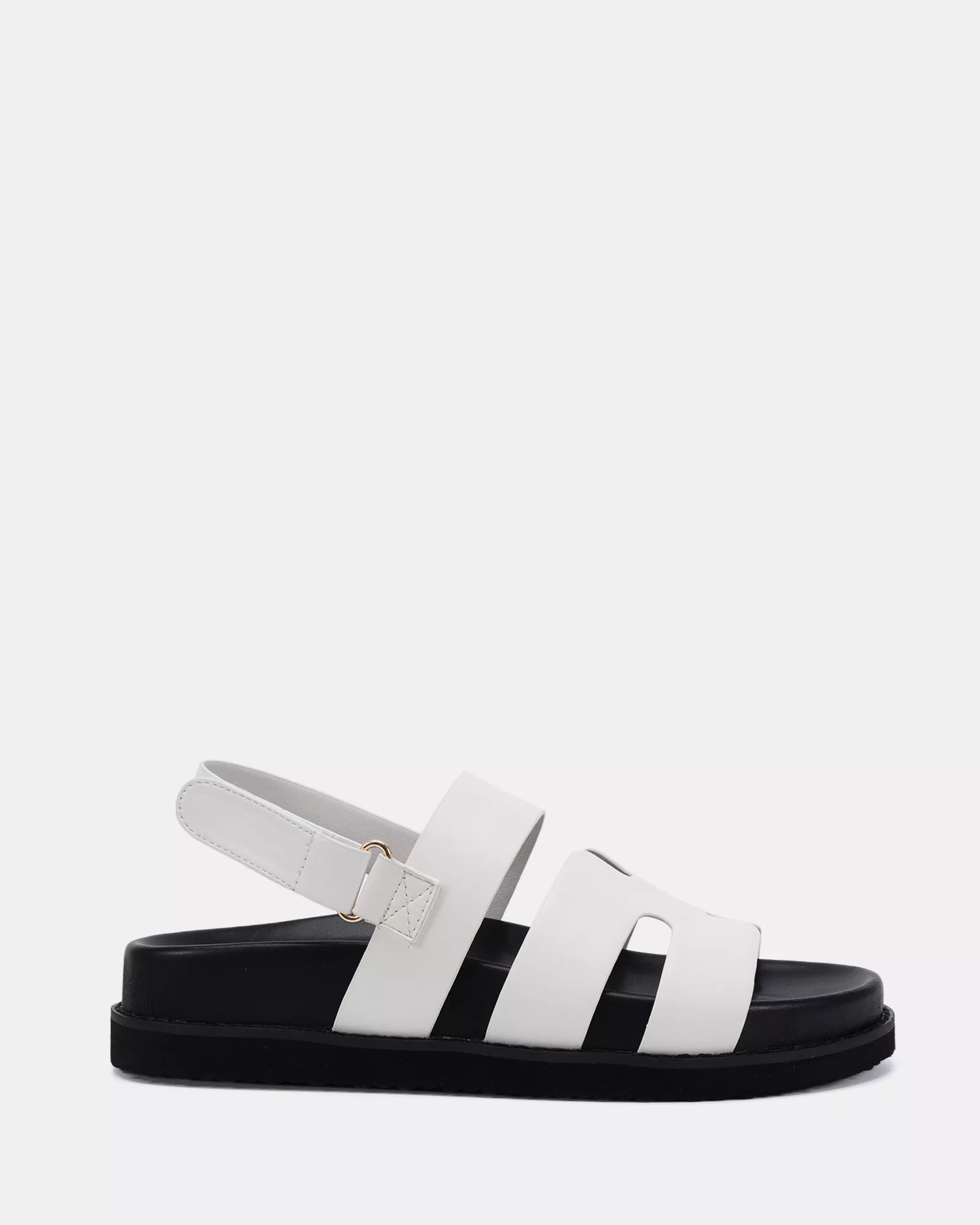 TARQUIN WHITE Flat Sandals