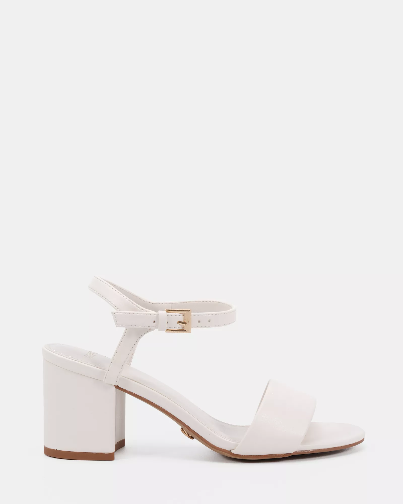 UDACIOUS White Smooth Low Heels