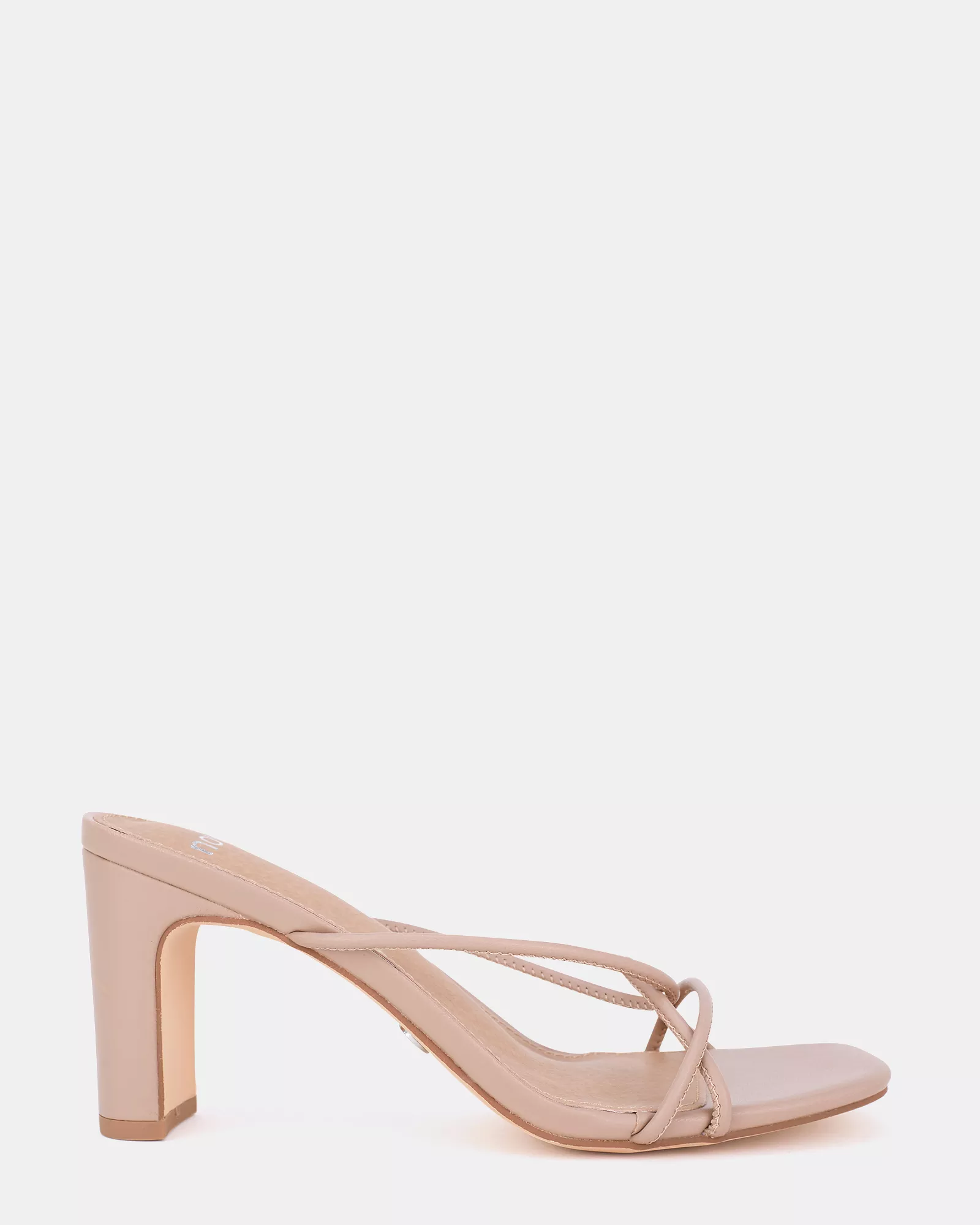 UGENIE Nude Slim Rectangular Heels