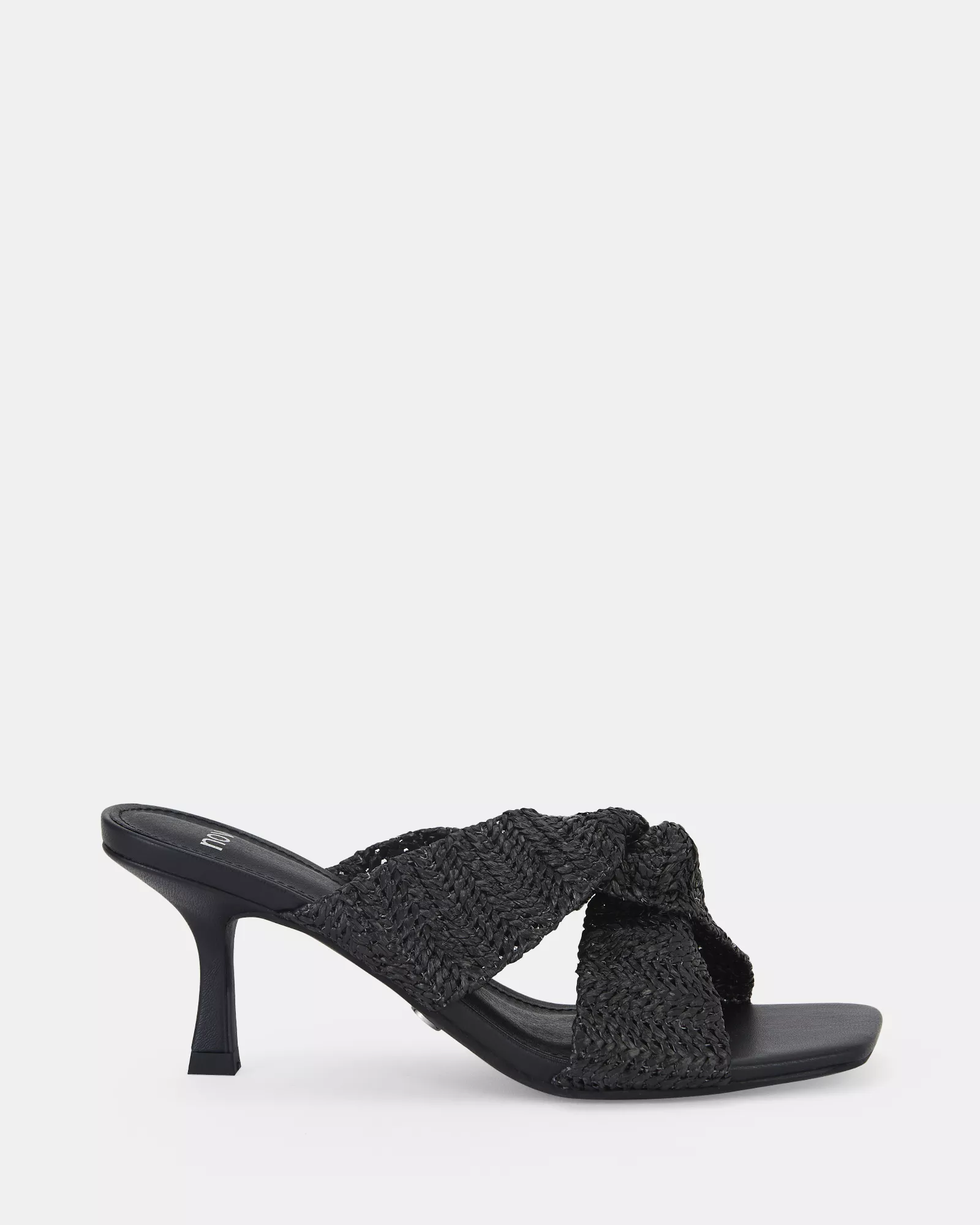 URBINOS BLACK Open Toe Heels
