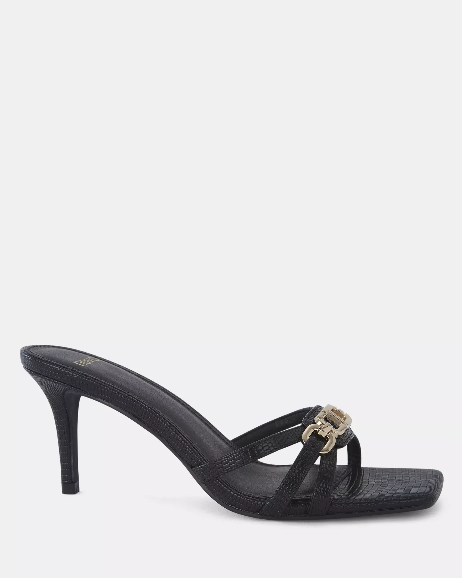 URSINO BLACK LIZARD Stilettos