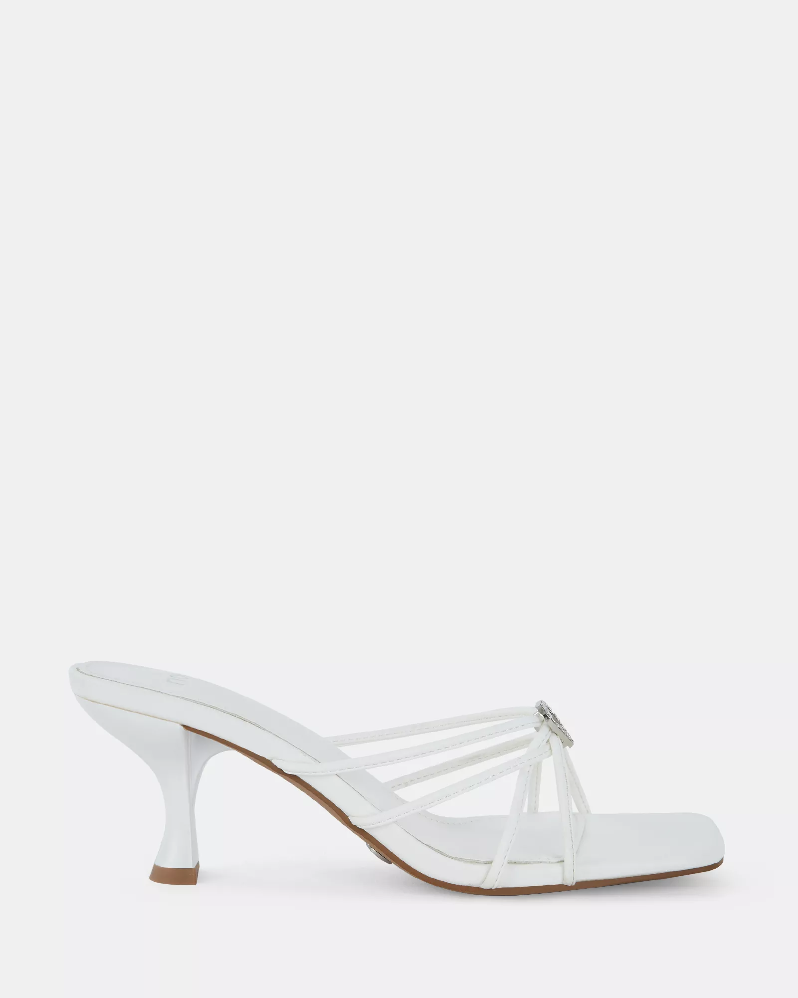 USINI WHITE Open Toe Heels