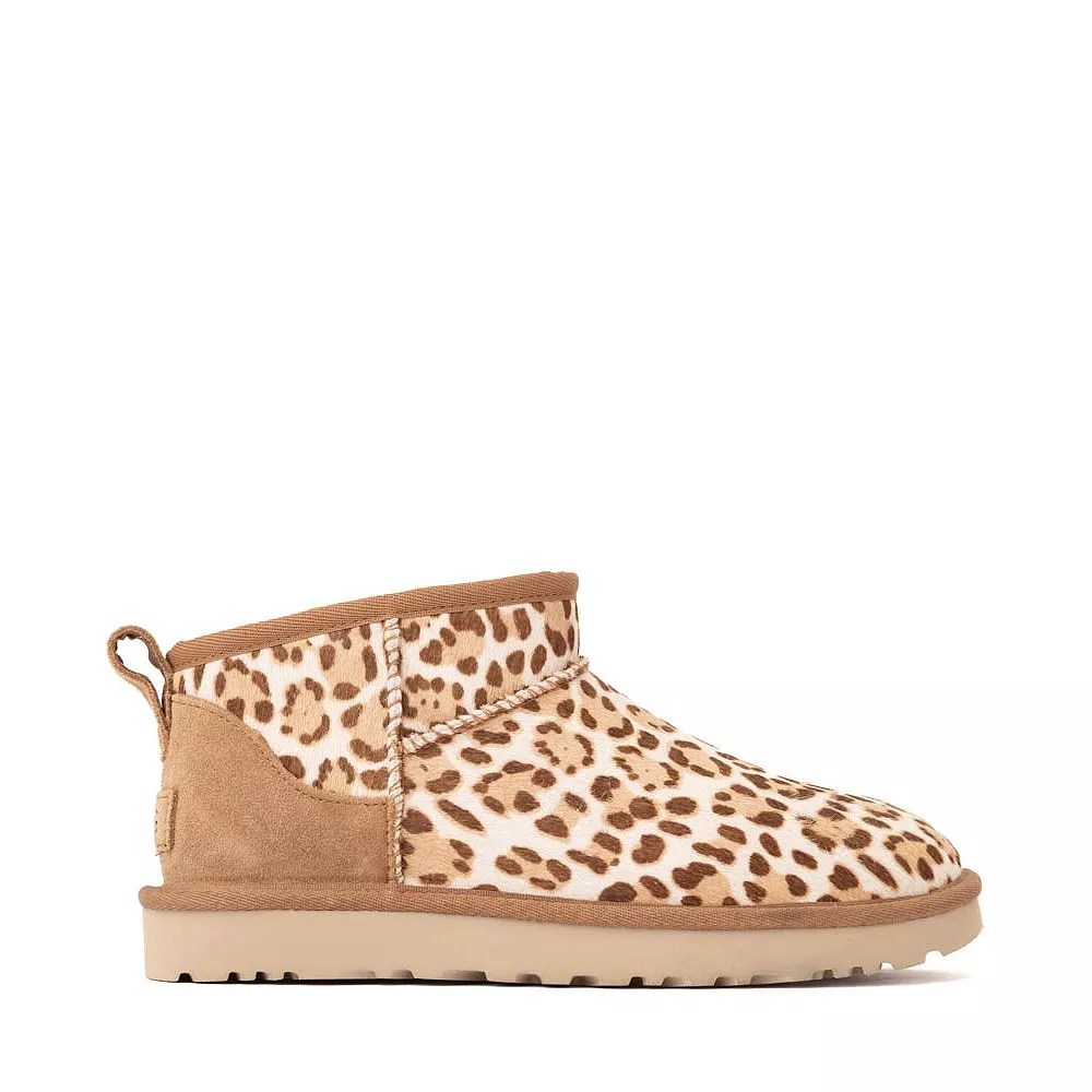 Womens UGG Classic Ultra Mini Boot - Felicity Leopard Jasmine