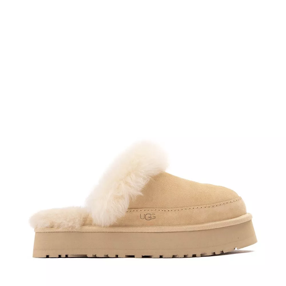 Womens UGG Disquette Chalet Platform Clog - Sandcastle
