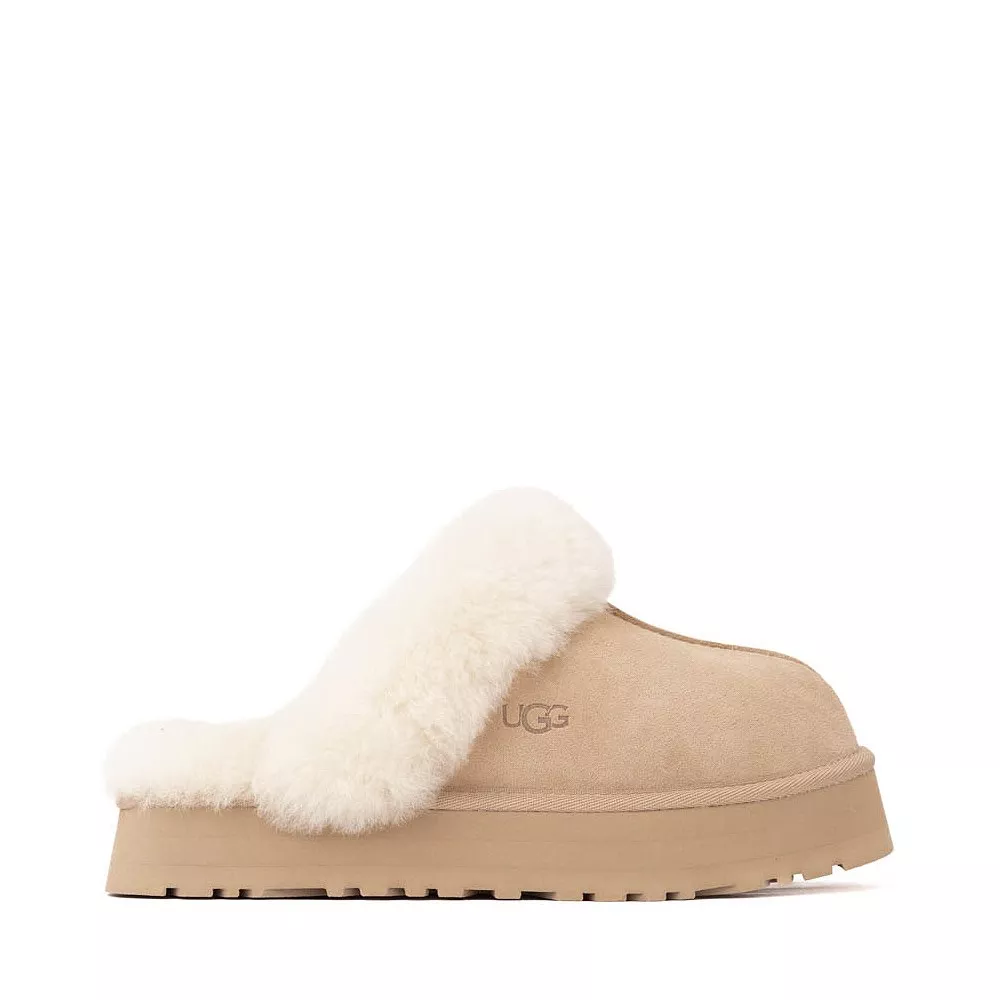 Womens UGG Disquette Platform Clog - Sand