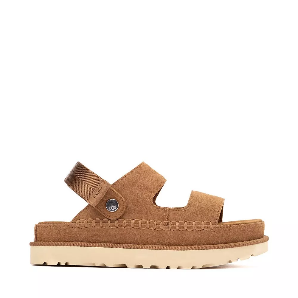 Womens UGG Goldenstar Glide Sandal - Chestnut