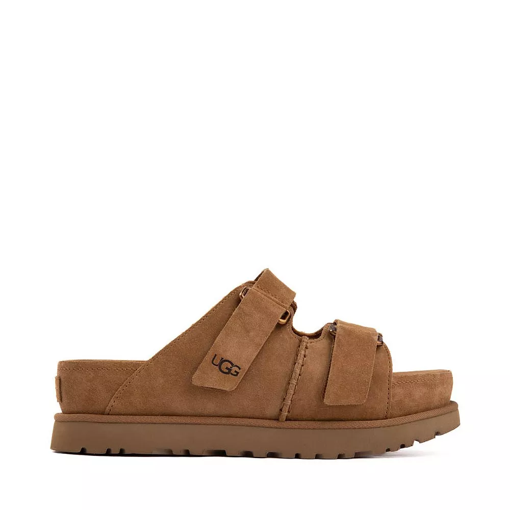 Womens UGG Goldenstar Hi Slide Sandal - Chestnut