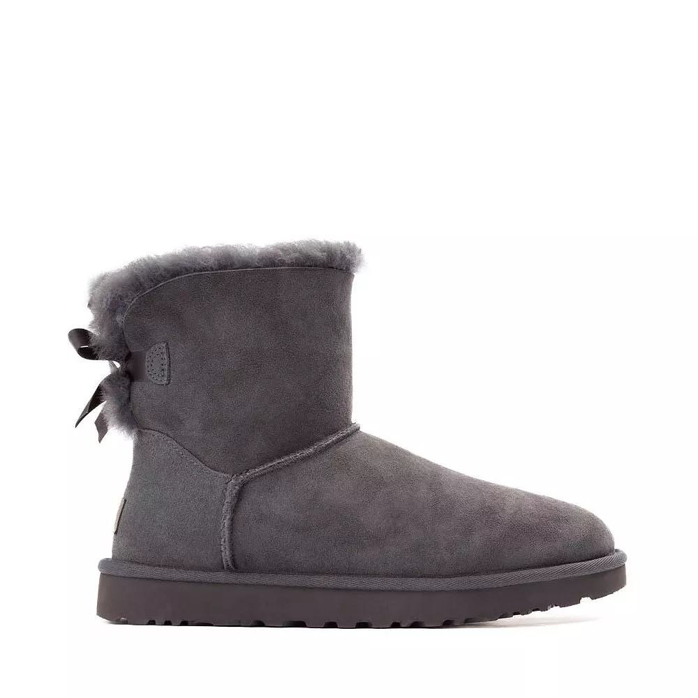 Womens UGG Mini Bailey Bow II Boot - Obsidian