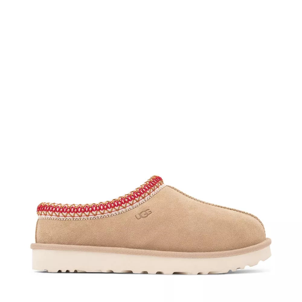 Womens UGG Tasman II Slipper - Sand / Dark Cherry