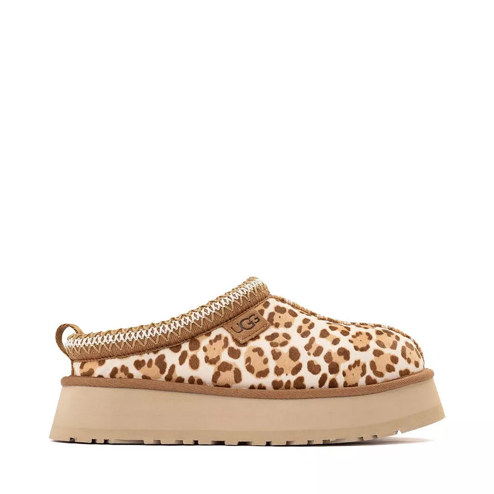 Womens UGG Tazz Plains Platform Slipper - Felicity Leopard Jasmine