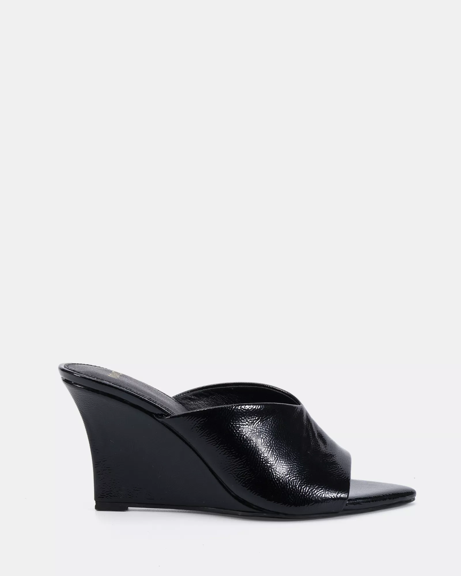 ZAPPHIRE BLACK CRINKLE High Heels