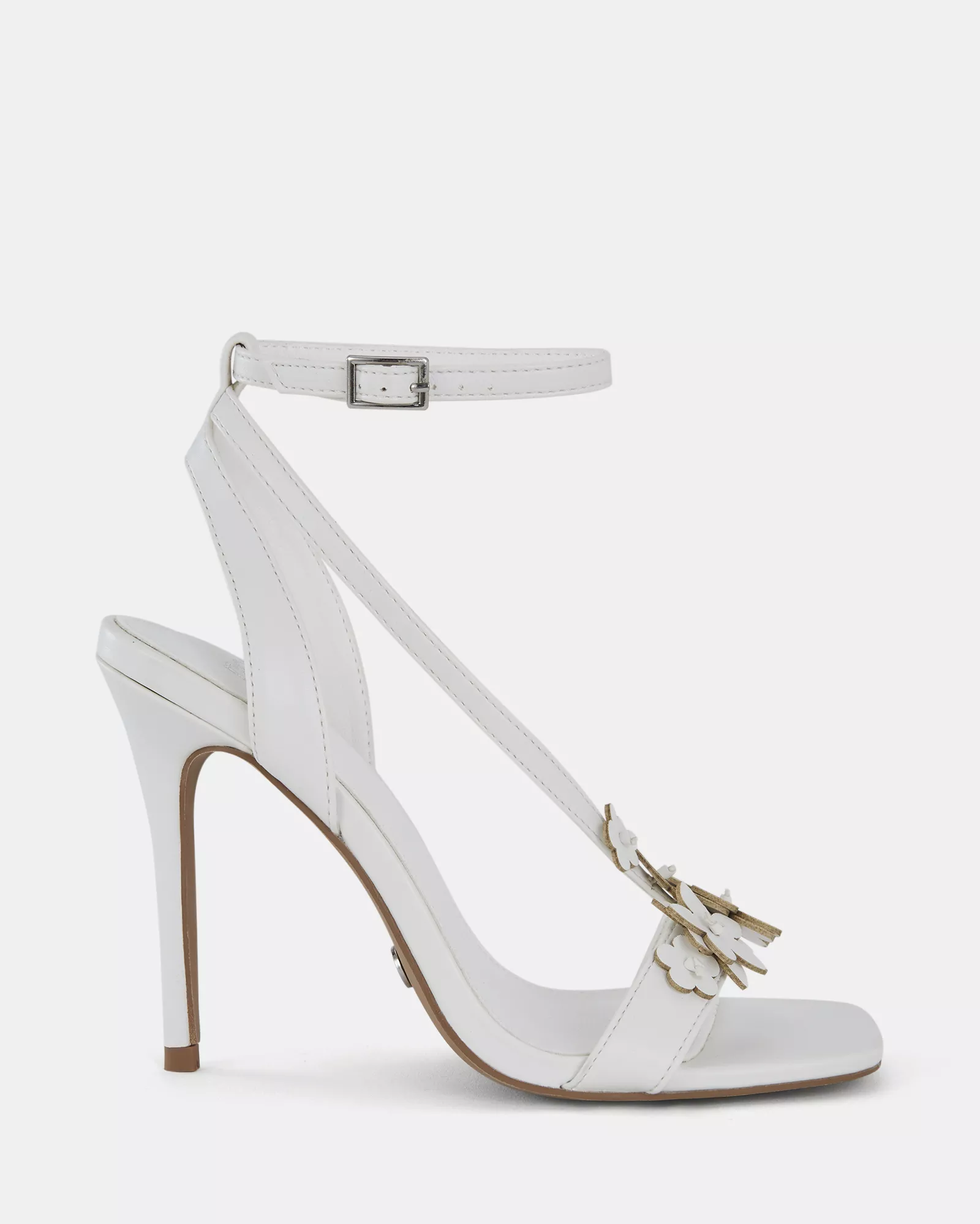 ZATHENA WHITE Open Toe Heels