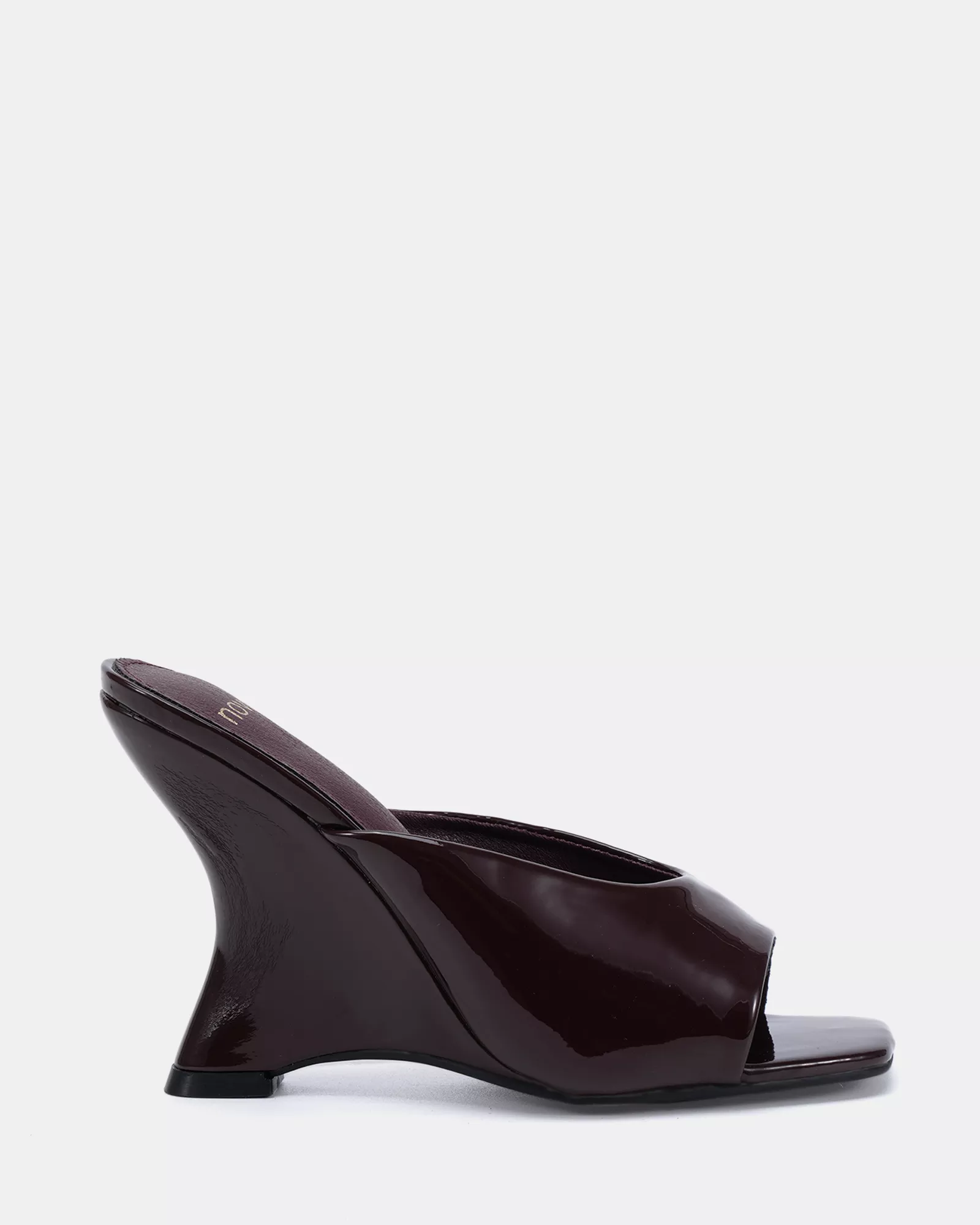 ZAYLEY ESPRESSO PATENT Open Toe Heels