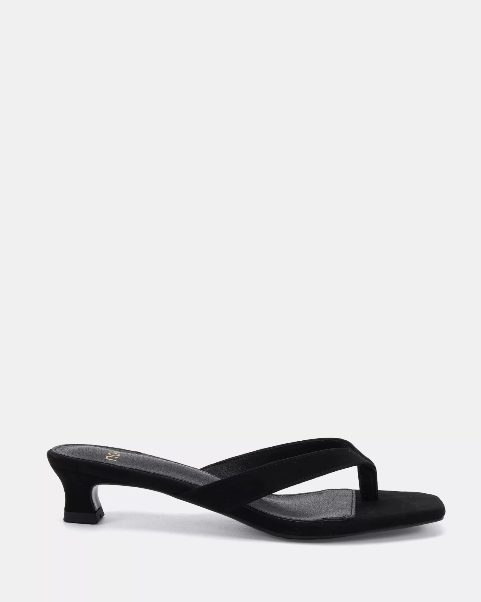 ZEPHRIN Black Suede Low Heels