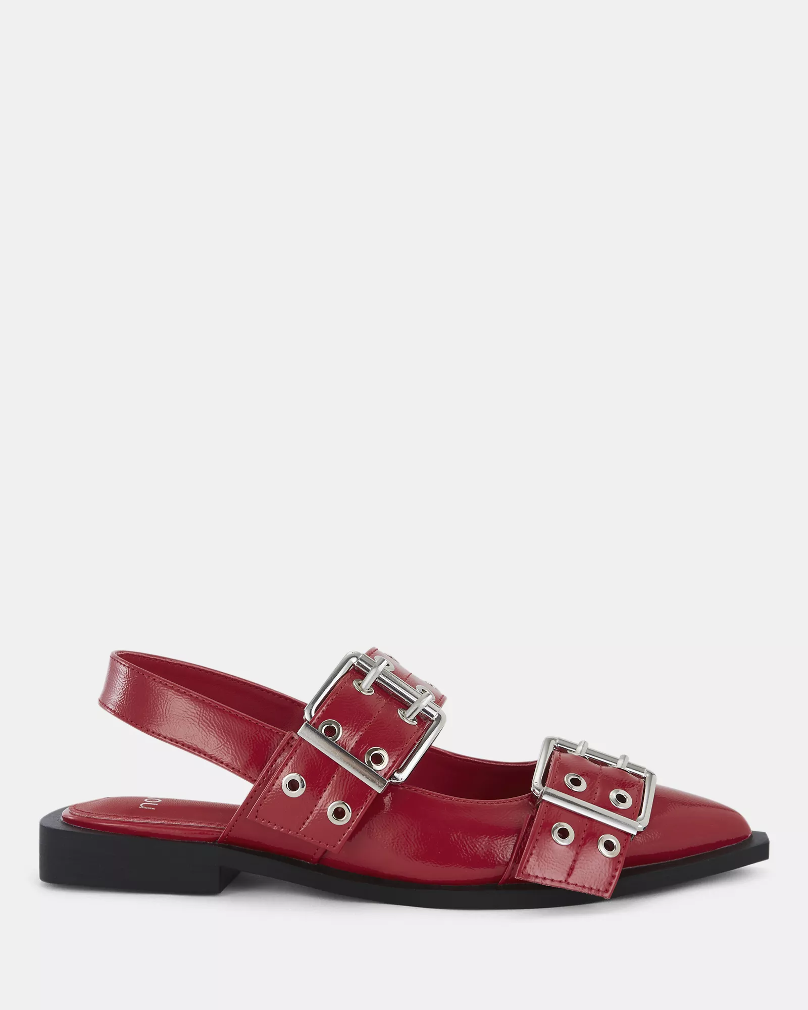 ZIMBI Red Patent Slip Ons