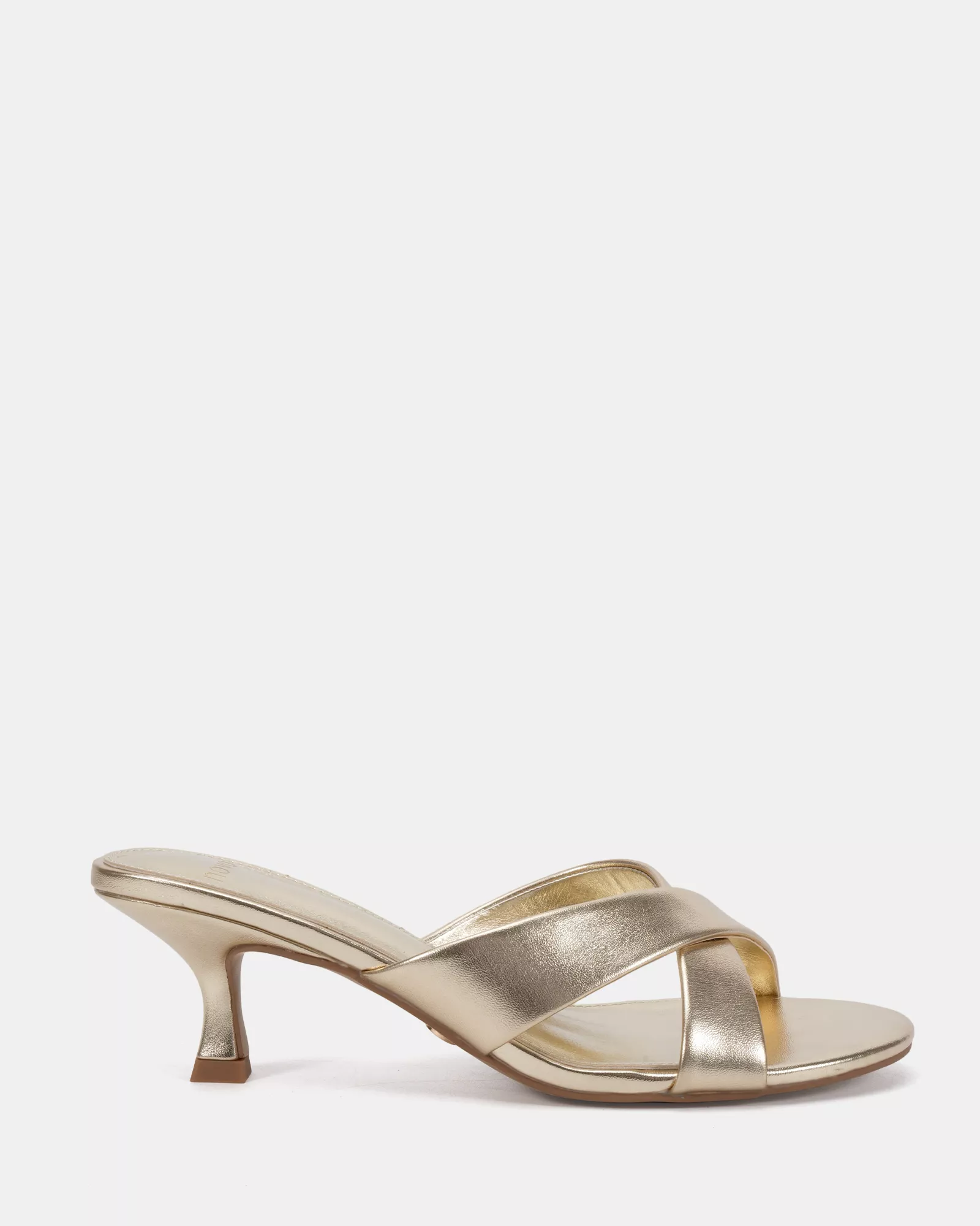 ZONA Gold Smooth Mules